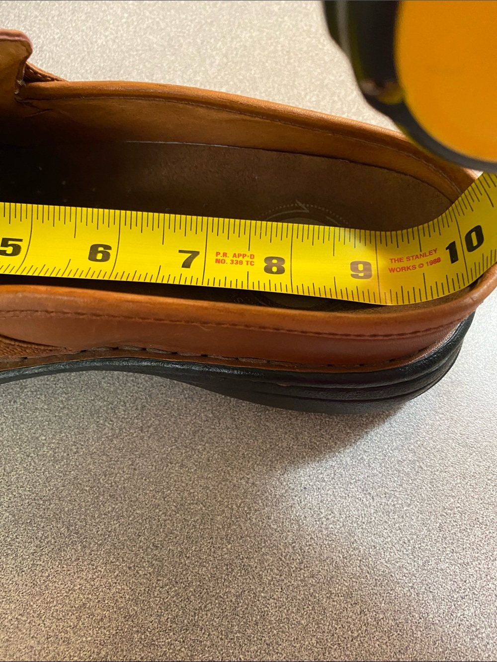Merrell Women's Cognac Leather Slip-On Clog Mules - Picture 9 of 10